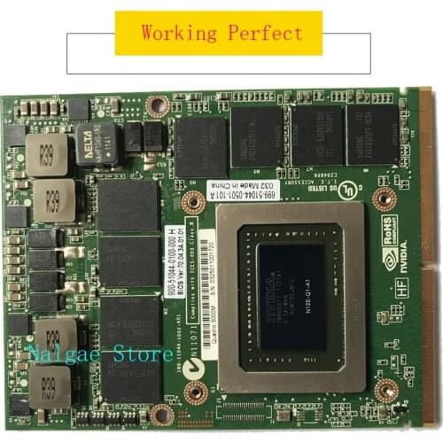 Original Quadro 3000M Q3000M VGA Graphics Video Card 2GB for Dell Precision M6600 M6700 M6800 HP 8760W 8770W 8740W N12E-Q1-A1