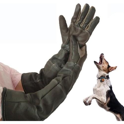 Pet Gloves Handling Gloves Strengthened Leather Anti Bite Protective Gloves For Cat Dog And Gardening Work Gloves