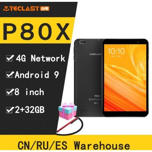 Teclast P80X 8inch 4G Tablet Android 9.0 SC9863A IMG GX6250 Octa Core 1.6GHz 2GB RAM 32GB ROM Dual Cameras Tablet pc