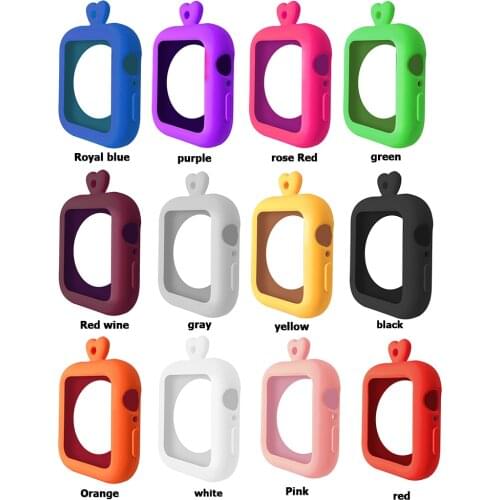 Suitable For Apple Watch Series 4, Soft Silicone Case With Lanyard, Beautiful Protective Case, Non-slip, Drop And Bump Resistanc