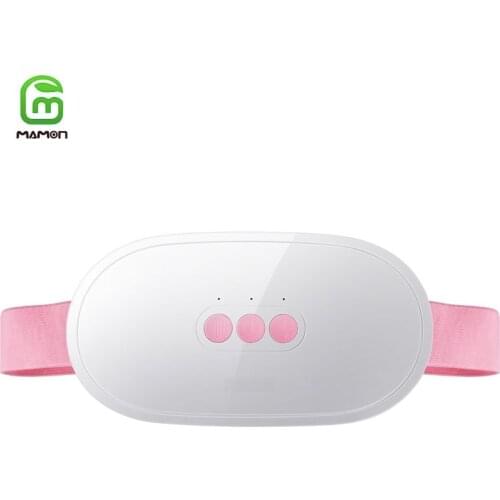 MAMON Uterus Waist Warmer Belt Electric Heating Pad Corset Belt Women Period Low Back Pain Relief Lumbar Support Bandage