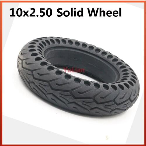 Size 10x2.50 Honeycomb Solid Tyre 10*2.5 Tubeless Tire,Thickened Double Honeycomb Wheel Tyre for Electric Scooter Skate Board