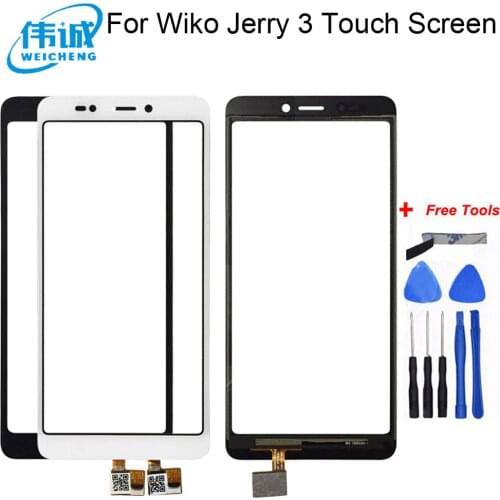 Phone Touch Screen TouchScreen For Wiko Jerry 3 Front Glass Touch Screen Digitizer Panel Parts For Wiko Jerry Jerry2 Jerry 4