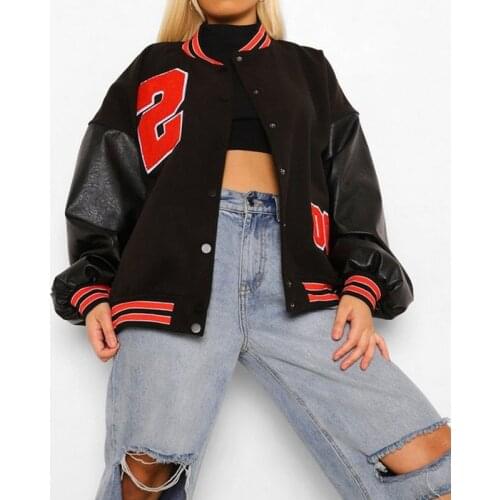 Женские кожаные бомберы Siddons China At AliExpress