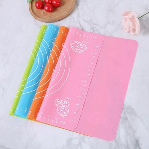 Silicone Non-Stick Silicone Thickening Mat Rolling Dough Liner Pad Pastry Cake Bakeware Paste Flour Table Sheet Kitchen Tools