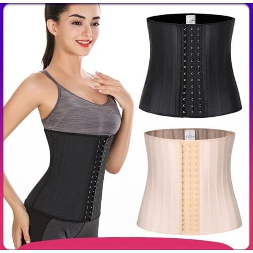 29CM Non-porous 25 Steel Bone Natural Latex Cotton Corset After Childbirth Abdomen Belt Shaping Belt Fitness Sports Waist Belt