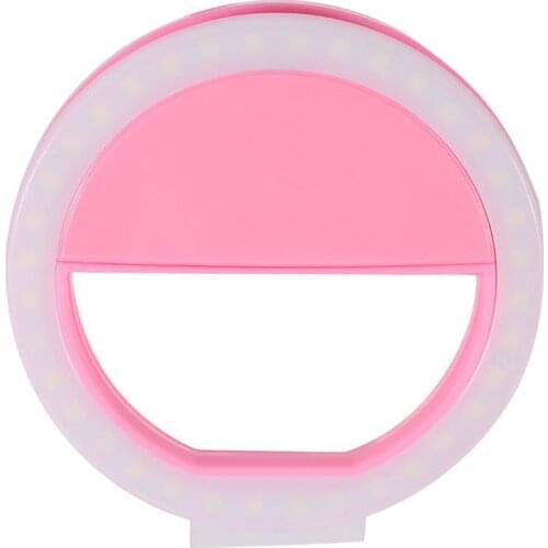 Mobile Phone Clip Selfie LED Auto Flash For Cell Phone Smartphone Round Portable Selfie Flashlight Mini Camera Flashlight