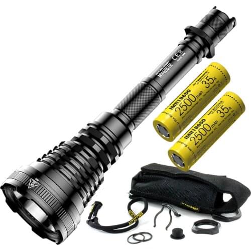 NITECORE MH40GTR Tactical Rechargeable Flashlight CREE XP-L HI V3 max 1200 lumen Long Range 1004 meter outdoor hunting torch