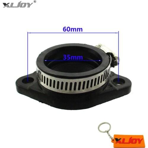 XLJOY Carb Bolt Centre Rubber Flange Adapter Manifold 60mm 35mm For M-VM28-200K Replace Mikuni VM28-200K