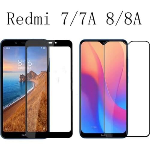 Protective glass on for Xiaomi Redmi 7 7a a tempered screen protector ksiomi red mi redmi8 redmi 8a 8 armored xiomi readmi film