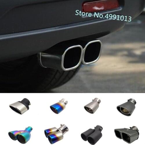 For Suzuki S-cross scross SX4 2017 2018 2019 Car Cover Stainless steel Muffler End Tail Pipe Dedicate outlet Exhaust 1pcs