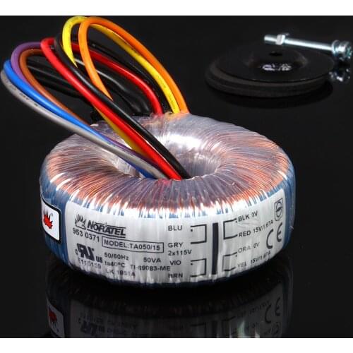 50VA 50W NORATEL Transformer for Power amplifier and DAC double 6V 9V 12V 15V 18V 25V 55V