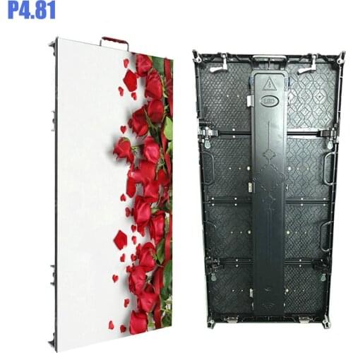 500x1000mm 104*208dots die cast aluminum cabinet P4.81 outdoor rgb led display screen advertising rental video wall panel