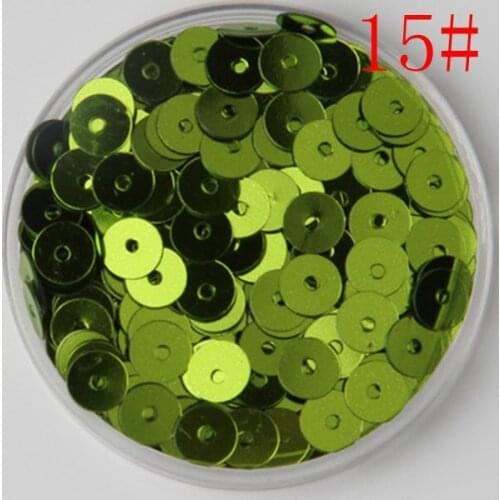 6mm 3000pcs/lot 15# Flat Round Spangle Sequins Flat Sew Paillettes For costume accessorys,crafts 21colors can be choose
