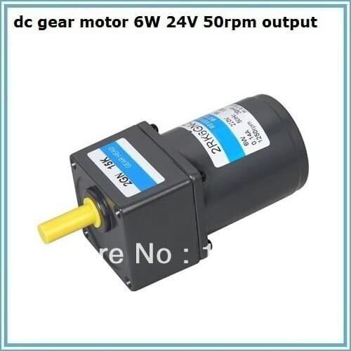 6W 24V 32rpm output speed dc gear motor