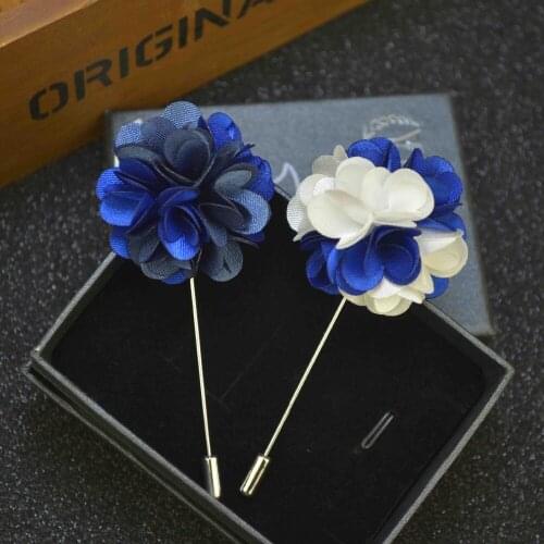 Free shipping , 20 pcs/lot , Mens lapel flower Boutonniere, satin Lapel Flower pin, grooms flower boutonniere, groomsmen gift