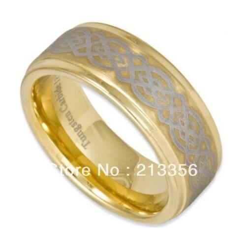 FREE SHIPPING!USA WHOLESALES CHEAP PRICE BRAZIL RUSSIA CANADA UK HOT SALES New GOLD STAIN WOMEN&MEN BRIDAL TUNGSTEN WEDDING RING