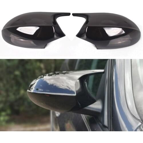 Rearview Mirror Covers for Bmw 1 3 Series E81 E82 E87 E88 E90 E91 E92 116i 118i 120i 320i 328i 330i ABS Carbon Fiber Gloss Black