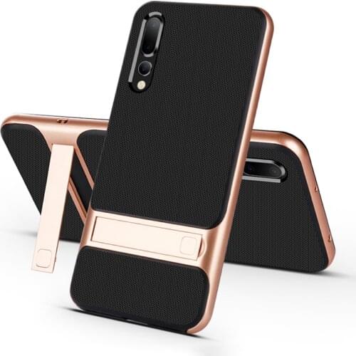 3D Stand Armor Shockproof Case for Huawei P20 P20Pro P20Lite Plus 360 Protective Hybrid Phone Back Cover P 20 Pro Lite Coque Bag