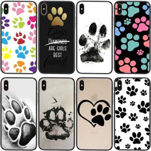 Dog Paw Print Bag For Mate 40 30 20X 10 lite plus pro Nova 8 Pro 7 6 se Designs Accessories Pouches Cover