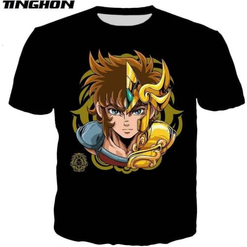 New cool t shirt men/women Anime Saint Seiya 3D printed t-shirts Short sleeve Harajuku style tshirt streetwear tops XS-7XL