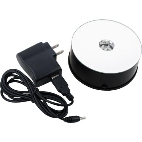 GemTrue Professional Photography 360 Turntable Led Rotating Product Display Rotary Stand