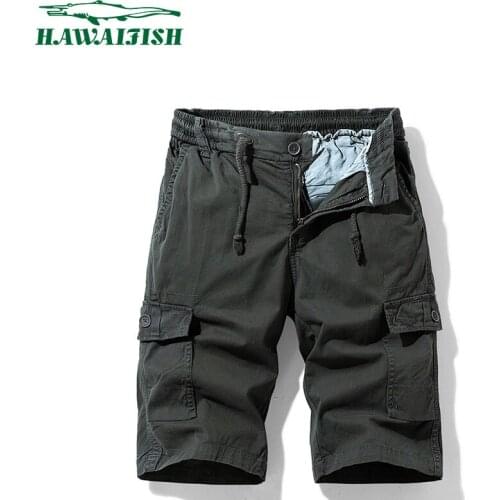 Hawaifish brand Cargo Shorts Men Army Camouflage Tactical Joggers Shorts Men Cotton Loose Work Casual Short Pants Plus Size