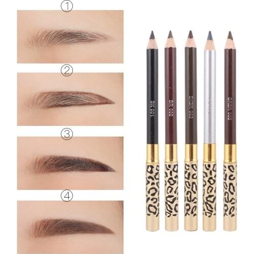 Makeups Eyebrow Pencil with Brush Quick-drying Double-headed Eyebrow Pencil Lasting Natural Waterproof Eyebrow Makeup Pen