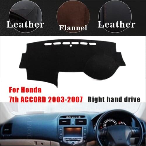 RKAC car dashboard covers For Honda 7th ACCORD 2003 to 2007 Right hand drive dash mat covers Auto d protector accessories
