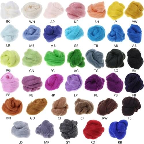 Fashion Wool Corriedale Needlefelting Top Roving Dyed Spinning Wet Felting Fiber