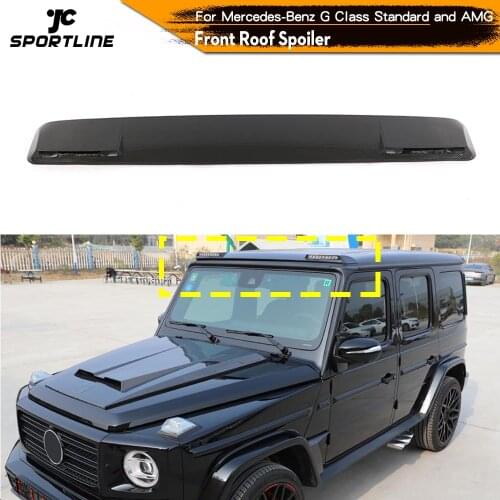 Front Roof Spoiler Boot Lip Wing Spoiler For Mercedes-Benz W463 G Class Standard and G63 G65 AMG 1999 - 2020 Carbon Fiber