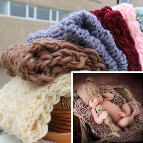 Baby Photography Props Blanket Wool Baby Blanket Stretch Knit Newborn Photo Wraps Newborn Photography Props Colorful Fotografia