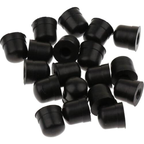 20 Pcs Trombone Slide Bow Rubber End Tip Bumper for Trombone Repair Parts