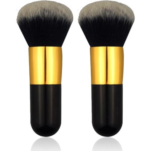 Luxury Makeup Brushes Flat Top Foundation Brush Big Size Face Brush Repair Brush Contour Brush for Liquid Cream Powder
