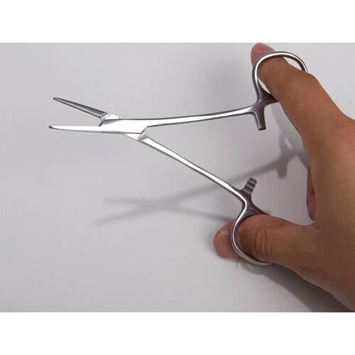 Stainless Steel Fishing Plier Scissor Line Cutter Hook Remover Forceps