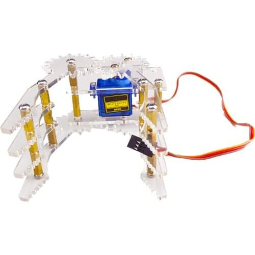 SG90 pieces 9g rudder mechanical grab rudder grab robot tweezer Acrylic stitching symmetrical grabber