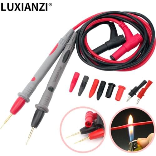 LUXIANZI 1 Pair Multimeter Probe Test Leads Universal 10/20A 1000V Multimeter Wires Digital Meter Needle Tip Cables Multimetro