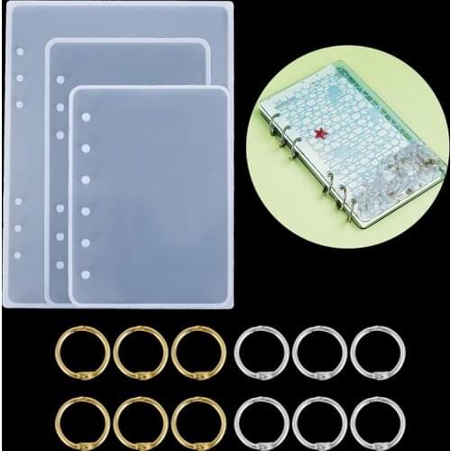 DIY Notebook Cover Silicone Mould For DIY Crystal Epoxy Resin Molds Transparent Book Creative Gift Resin Casting Molds
