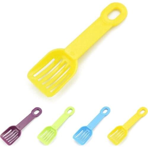 1pc Hamster Litter Scoop Solid Color Plastic Hamster Scooper Small Pet Litter Scoop Small Pet Cleaning Supplies