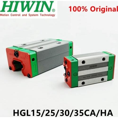 Taiwan HIWIN linear guide block carriage HGL15CA HGL25CA HGL30CA HGL35CA HGL25HA HGL30HA HGL35HA for HGR linear rail CNC part
