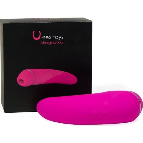 U-body-AFTERGLOW, clitoris sucker and vibrator. It features 20 different vibration modes and suction at the same time