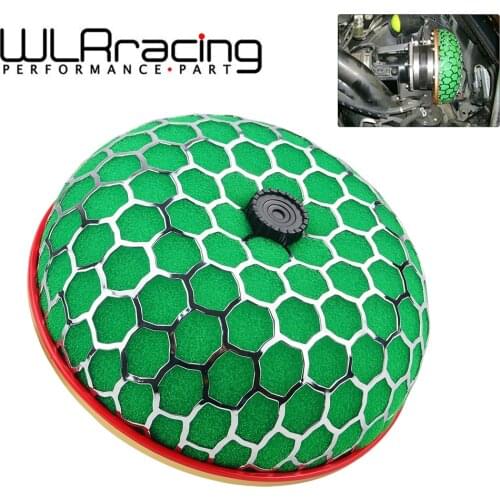 WLR RACING - 80mm Round Mushroom Super Power Car Air Filter Cleaner Intake Flow WLR-HAF80-MB