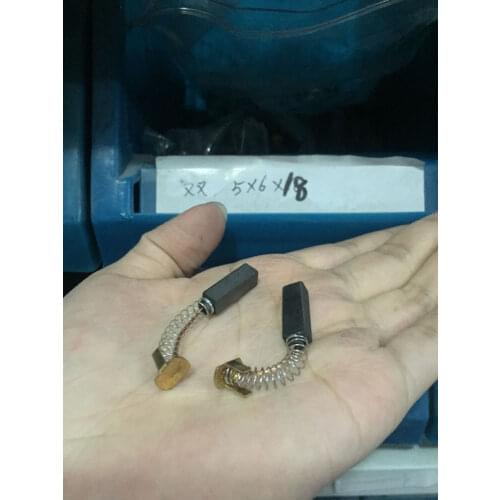 2 Pcs 18mm x 6mm x 5mm 0.7"x0.23"x0.19" Power Tool Motor Carbon Brushes LF1