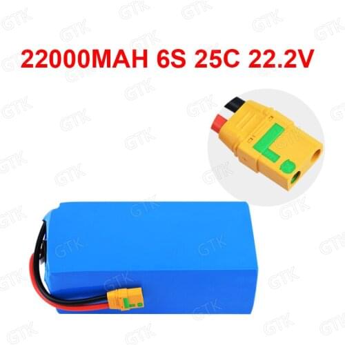 22.2V 10000mah lithium polymer 20C 25C for 22.2V 10AH Unmanned axis vehicle Model aircraft plant machine Ducted Fan UAV