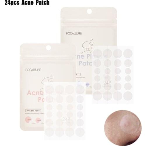 24pcs Ultra Thin Transparent Acne Pimple Patch Waterproof Stickers Acne Remove Pimple Remover Tool Blemish Spot Facial Skin Care