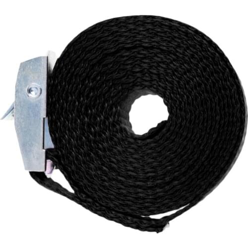 2x Tie Down Straps with Cam Buckle for Roof Rack Luggage Kayak 2.5m Black