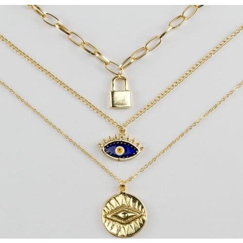 3'lü Eye Figured Pendant