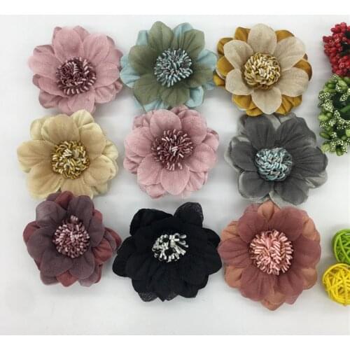3D flowers Home Decoration Artificial Flowers Dried Flowers Matte Cloth DIY Wedding Decoration Christmas Wreath For Needlework