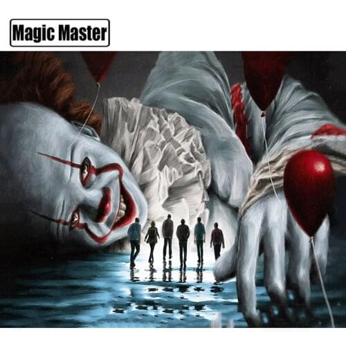 5D DIY Full Square Round Diamond painting Horror movie character Diamond Embroidery rhinestones decoration mosaic pictures