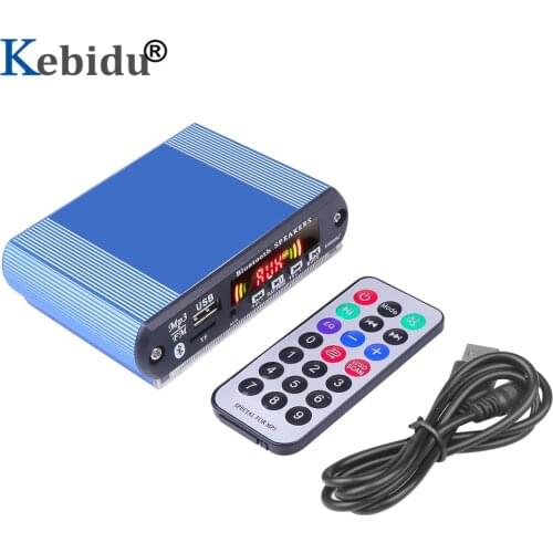 KEBIDU MP3 Player Wireless Bluetooth MP3 Decoder Board with Recording Function DIY Shell Support USB/SD/FM Audio Module